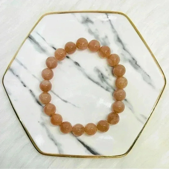 Orange Moonstone Crystal Bracelet - Picture 6 of 6